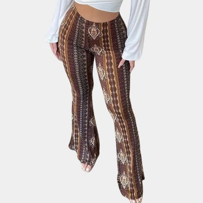 Elvera - Ausgestellte Damenhose im Boho-Stil