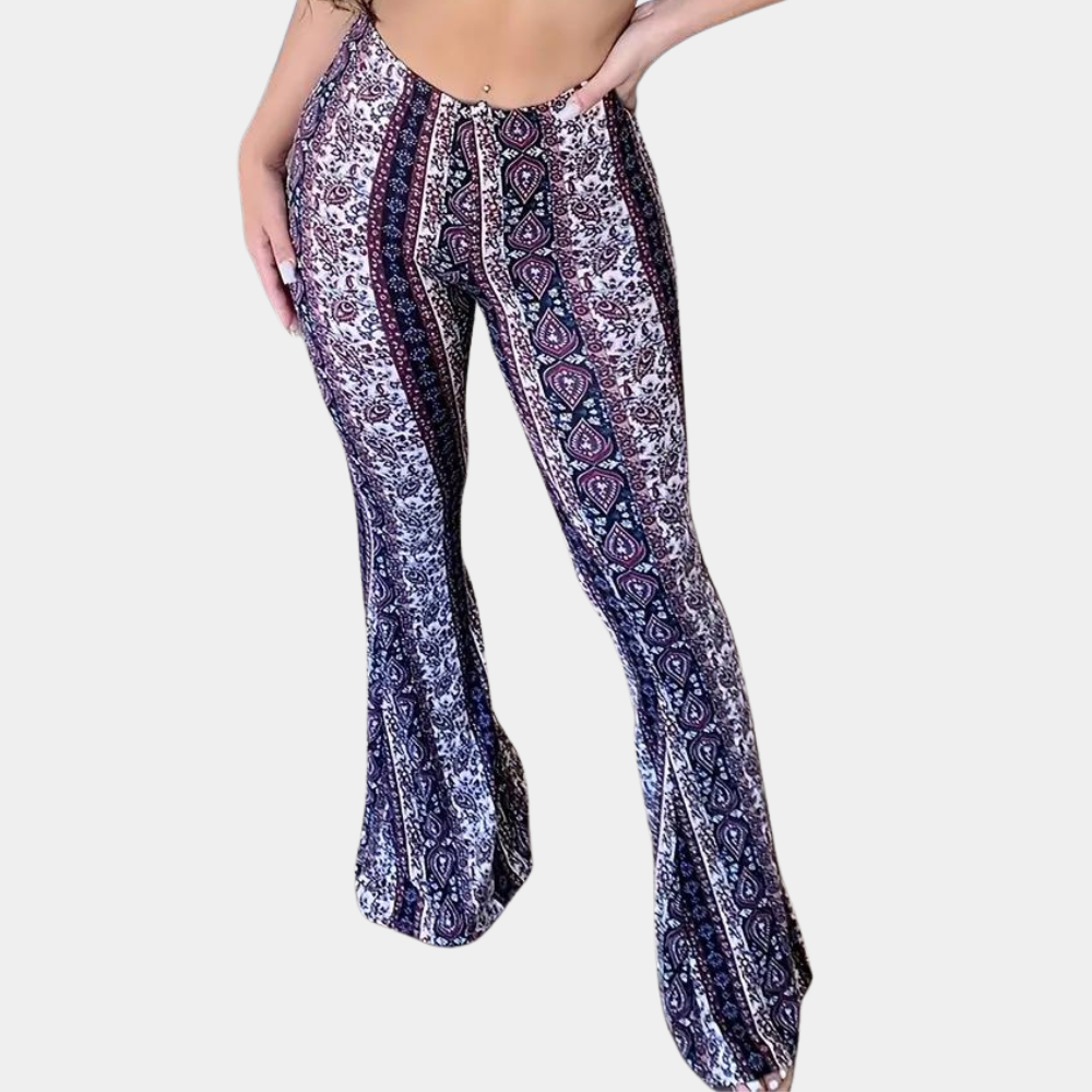 Elvera - Ausgestellte Damenhose im Boho-Stil