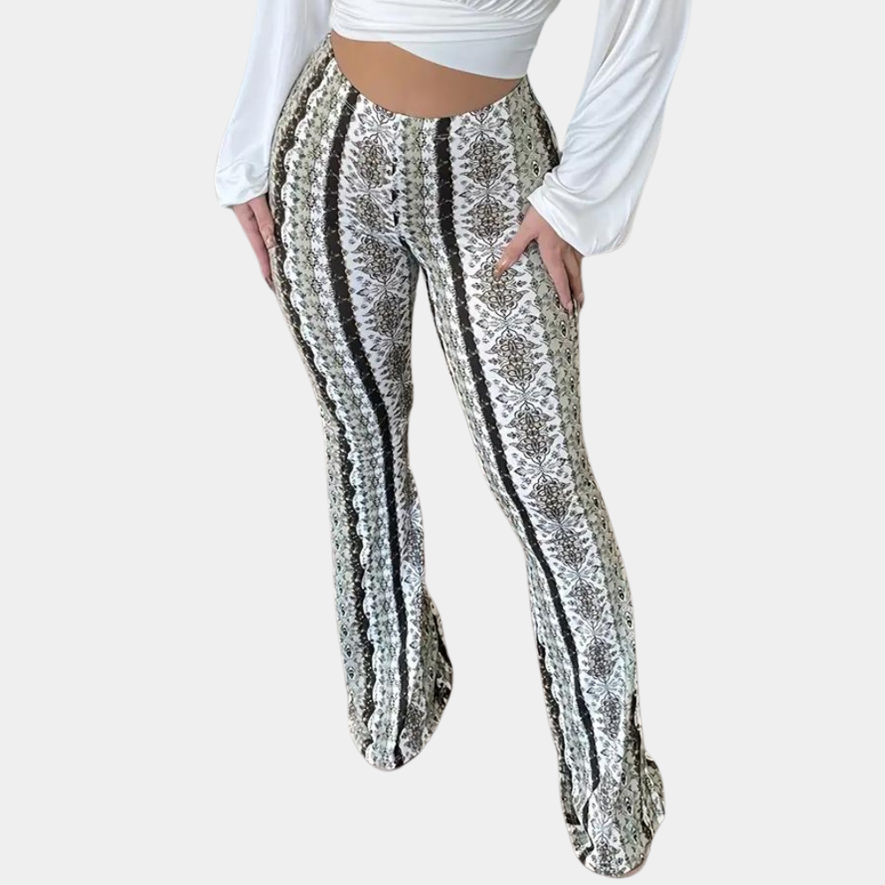 Elvera - Ausgestellte Damenhose im Boho-Stil