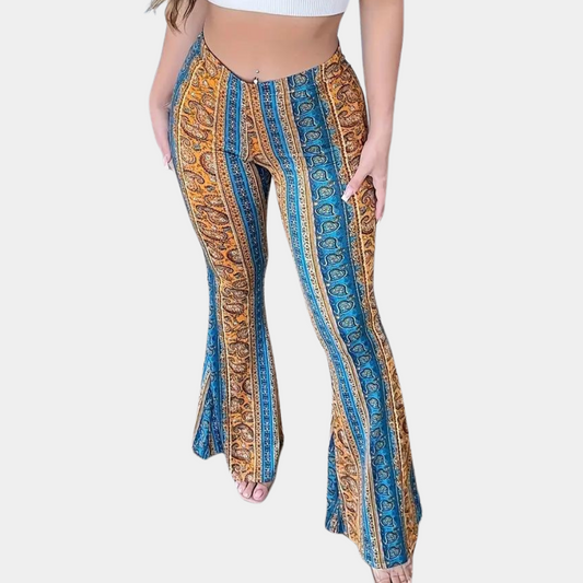 Elvera - Ausgestellte Damenhose im Boho-Stil