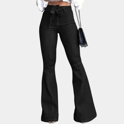 Terza - Ausgestellte Damenhose mit hoher Taille