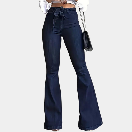 Terza - Ausgestellte Damenhose mit hoher Taille