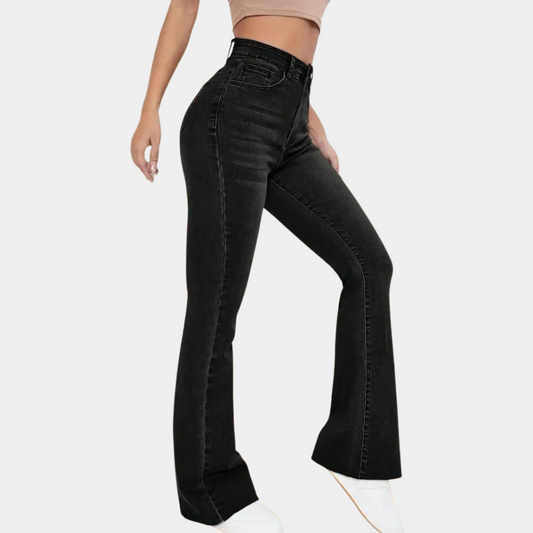 Colette - Lässige ausgestellte Damenhose mit hoher Taille