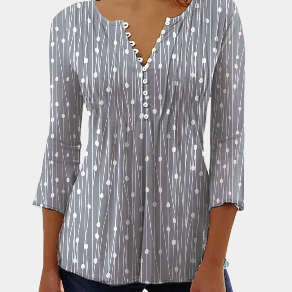 Zara - Damenbluse mit Polka Dots