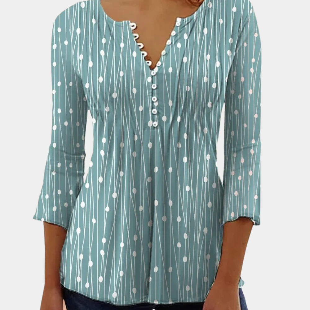Zara - Damenbluse mit Polka Dots