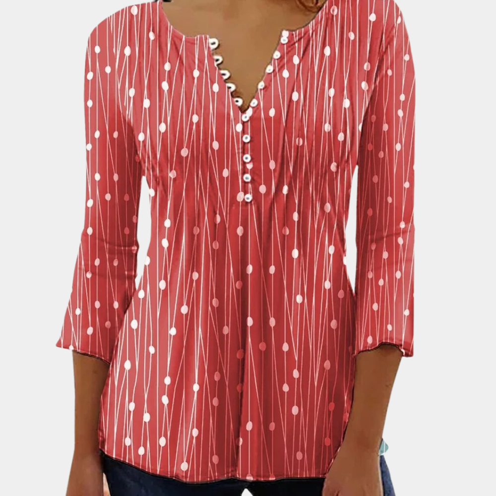 Zara - Damenbluse mit Polka Dots