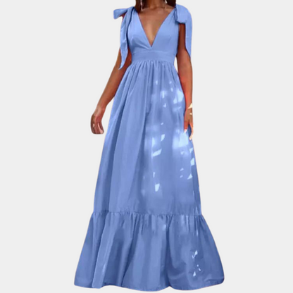 Stilvolles Damenkleid mit Schleifen