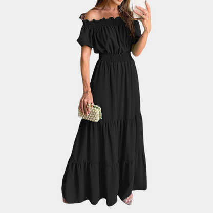 Elegantes schulterfreies Maxikleid für Frauen