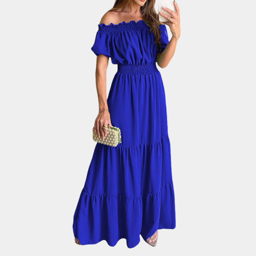 Elegantes schulterfreies Maxikleid für Frauen