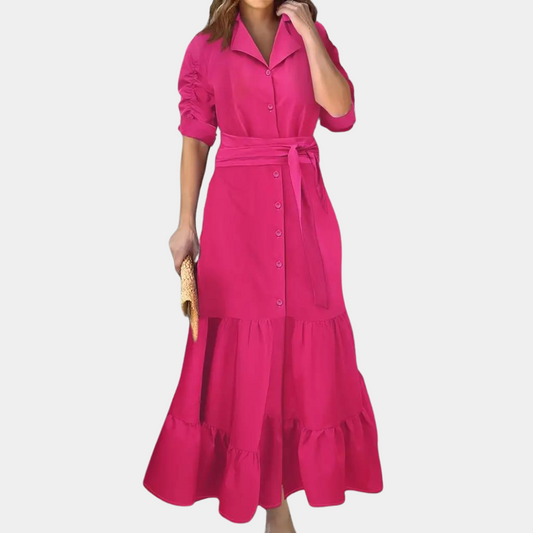 Elegantes Kleid mit Gürtel für Frauen