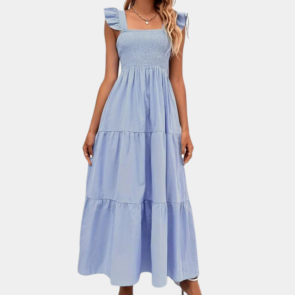 Elegantes Kleid mit Rüschen für Frauen