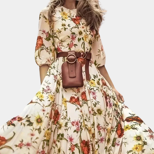 Elegantes geblümtes Maxikleid für Frauen