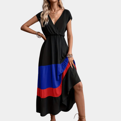 Linda - Lässiges Kleid mit V-Ausschnitt für Damen