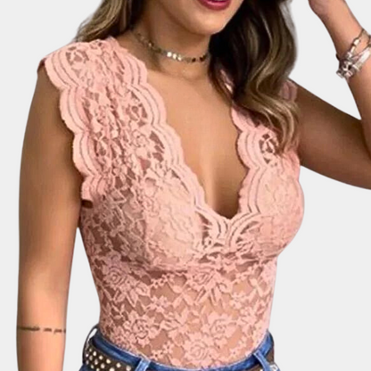 Dora - Spitzenbluse für Frauen - Klassisch & bequem