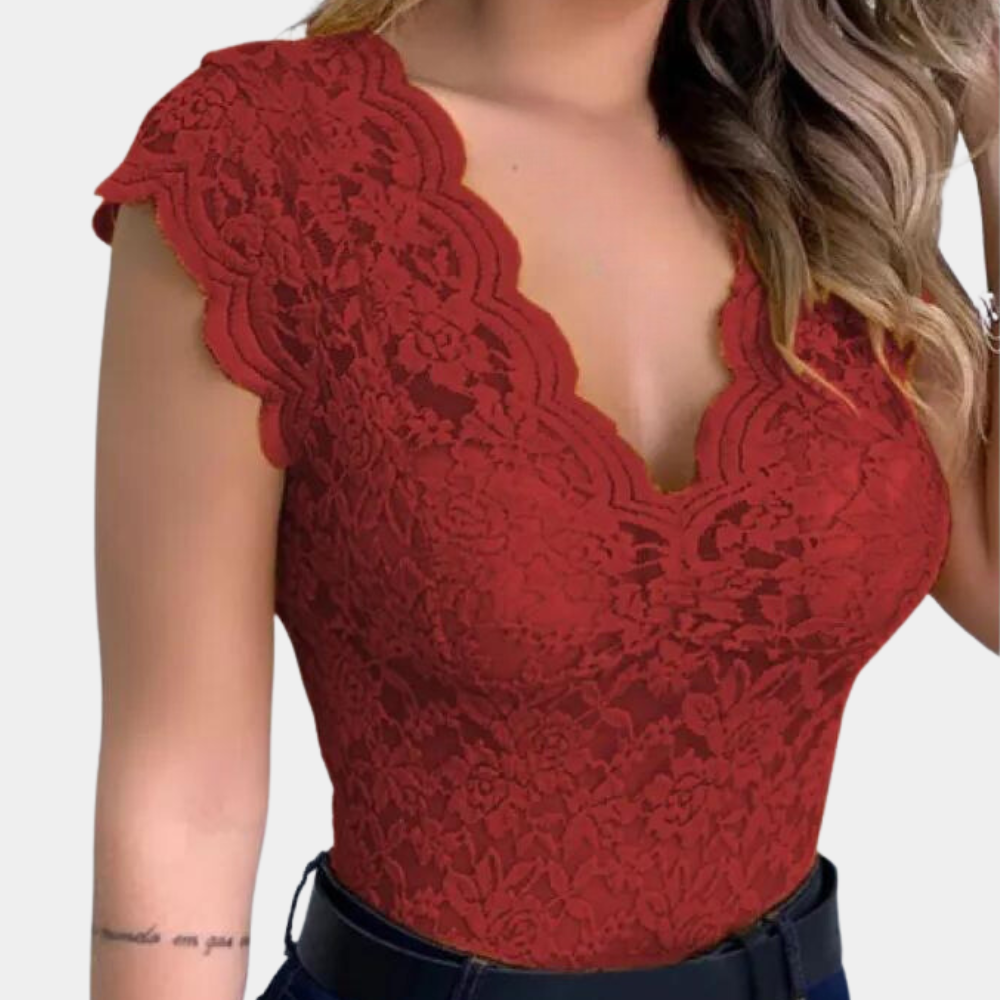 Dora - Spitzenbluse für Frauen - Klassisch & bequem