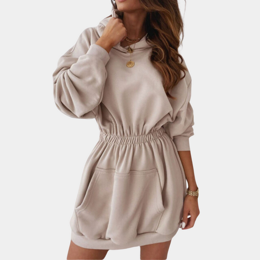 Kleid mit Kapuze für Frauen in Übergröße