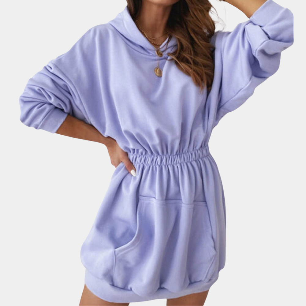 Kleid mit Kapuze für Frauen in Übergröße
