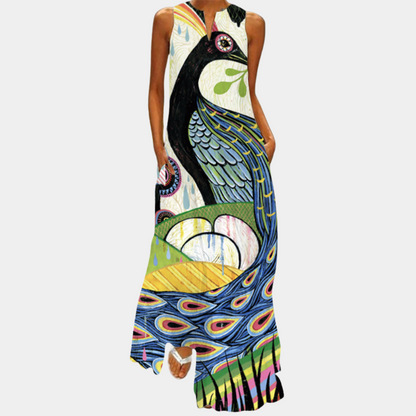 Cliona - Buntes Damenkleid