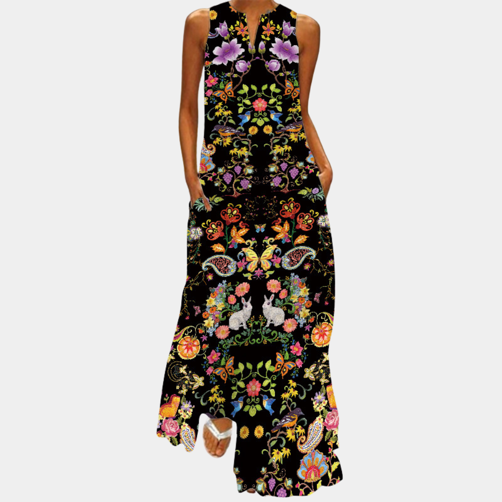 Cliona - Buntes Damenkleid