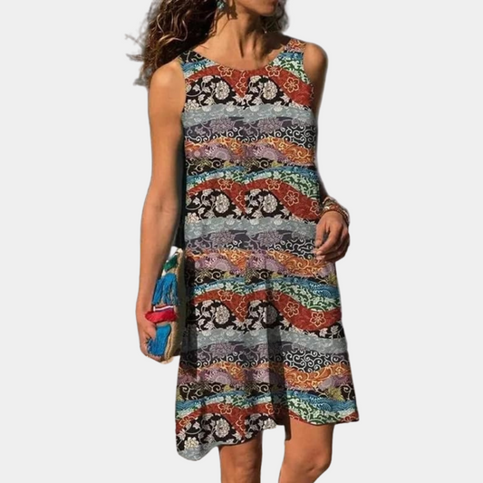 Lässiges geblümtes Strandkleid für Frauen