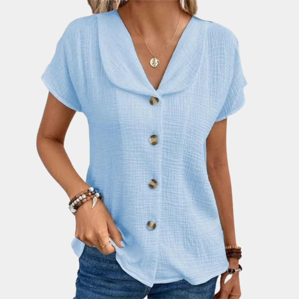 Marilyn - Bluse mit Knöpfen - Leicht und bequem