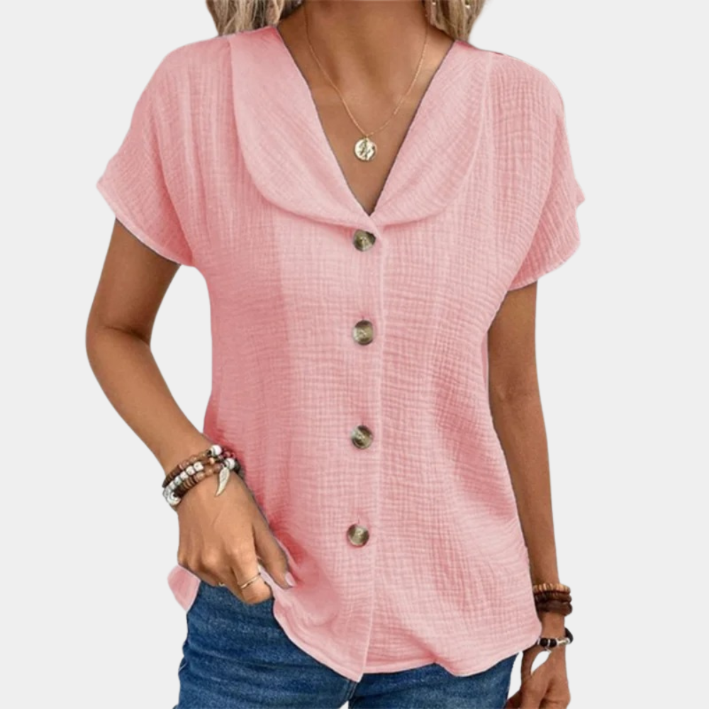 Marilyn - Bluse mit Knöpfen - Leicht und bequem