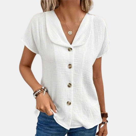 Marilyn - Bluse mit Knöpfen - Leicht und bequem
