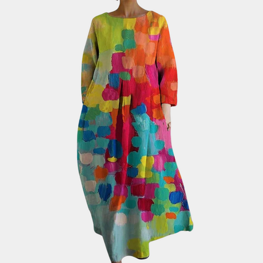 Buntes Freizeitkleid für Frauen