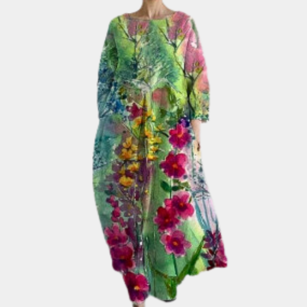 Buntes Freizeitkleid für Frauen