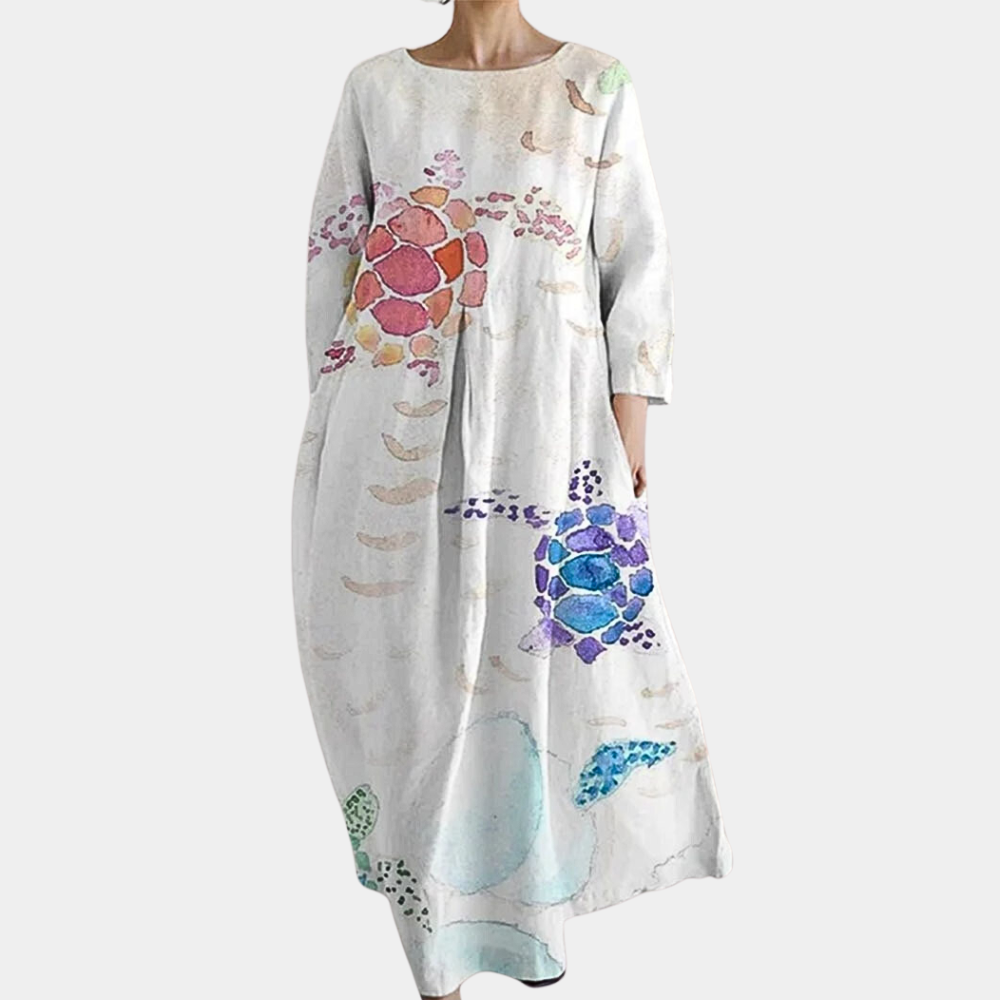 Buntes Freizeitkleid für Frauen