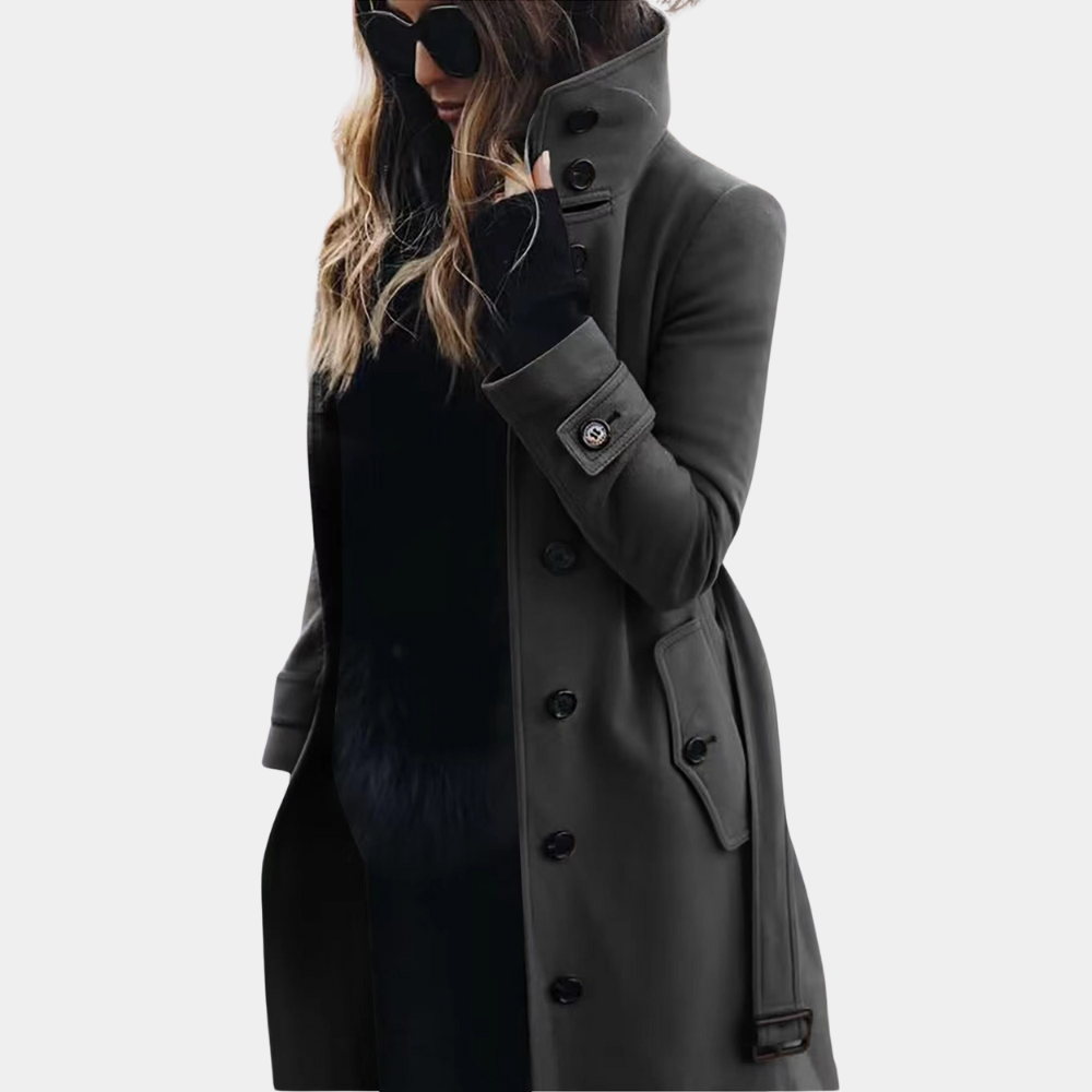 Stilvoller und warmer Winter-Trenchcoat für Frauen