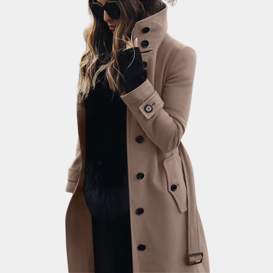 Stilvoller und warmer Winter-Trenchcoat für Frauen