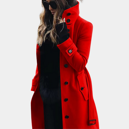 Stilvoller und warmer Winter-Trenchcoat für Frauen