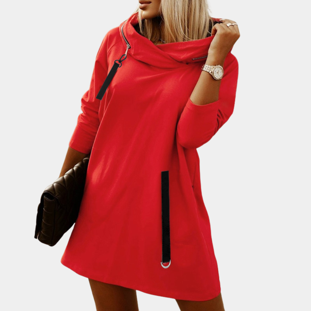 Stylisches Kapuzenkleid für Frauen