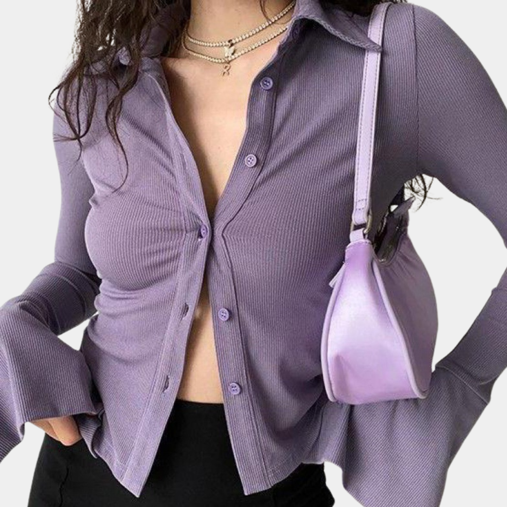 Tilde - Elegante Langarmbluse für Frauen