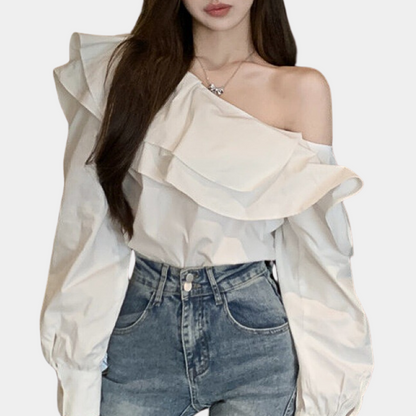 Alena - Elegante Off-Shoulder Bluse für Frauen