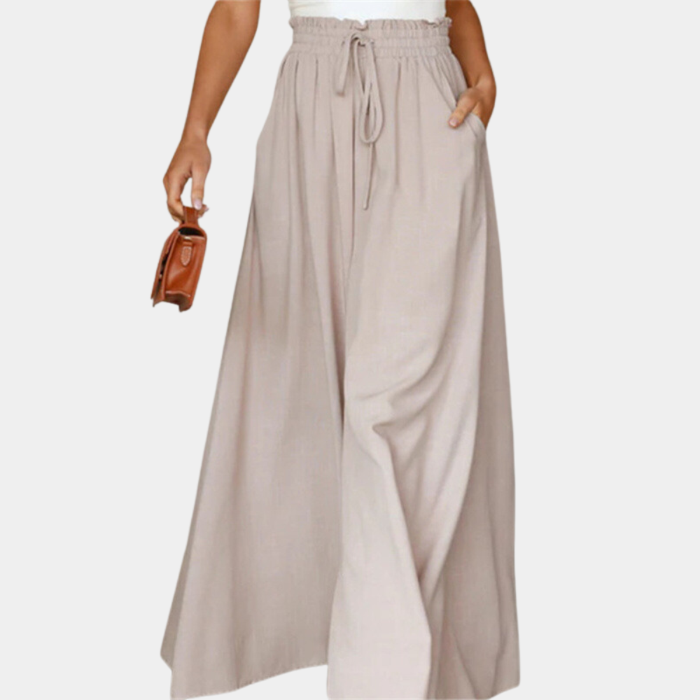 Elegante Hose mit weitem Bein für Damen