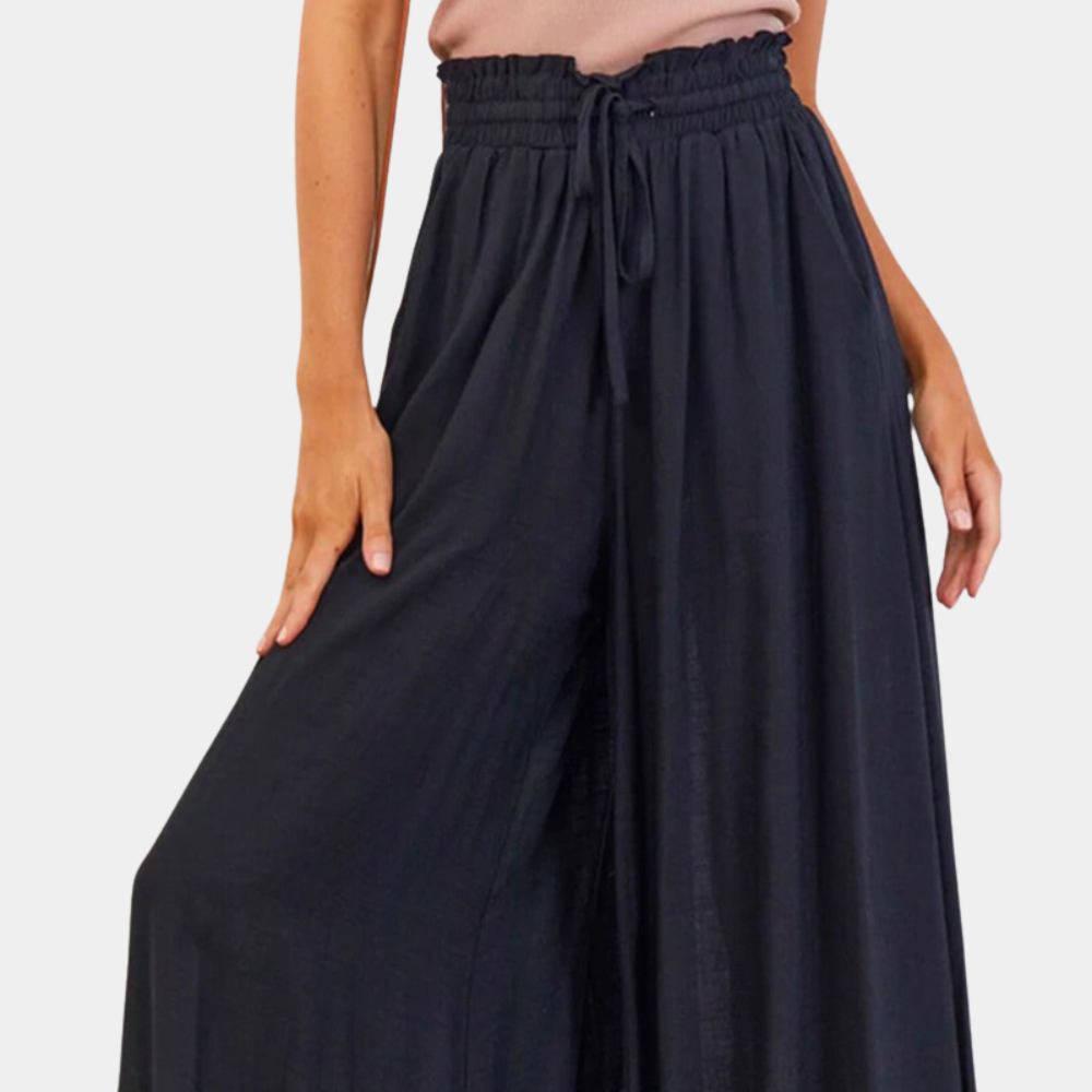 Elegante Hose mit weitem Bein für Damen