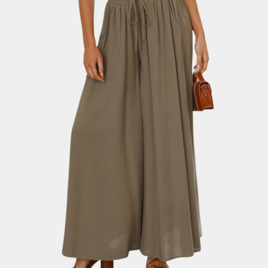 Elegante Hose mit weitem Bein für Damen