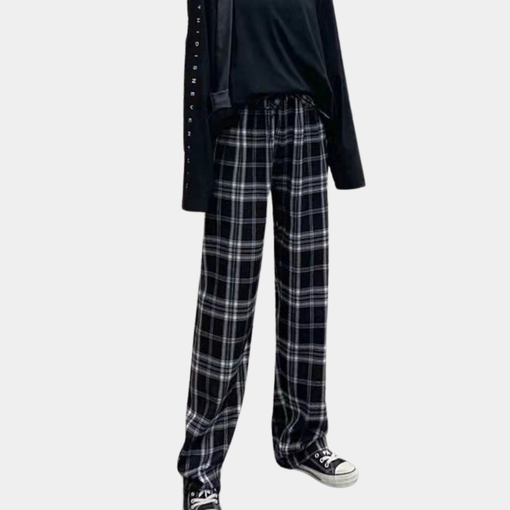 Moderne karierte Hose für Damen