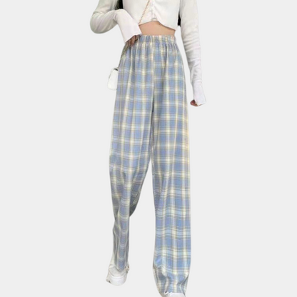 Moderne karierte Hose für Damen