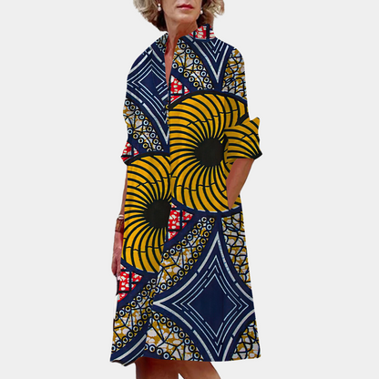 Trendiges Midikleid für Frauen mit Print