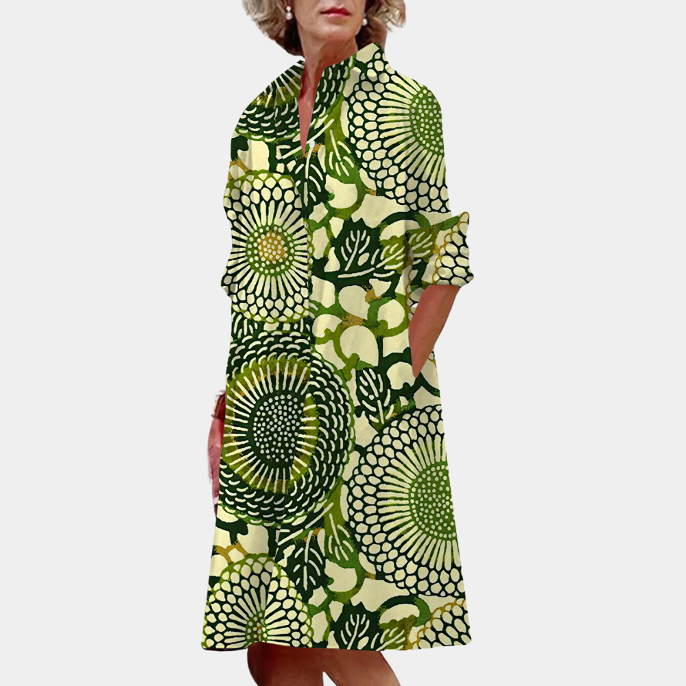 Trendiges Midikleid für Frauen mit Print