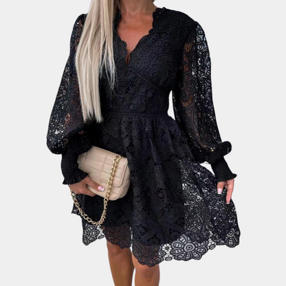 Midikleid aus Spitze für Frauen