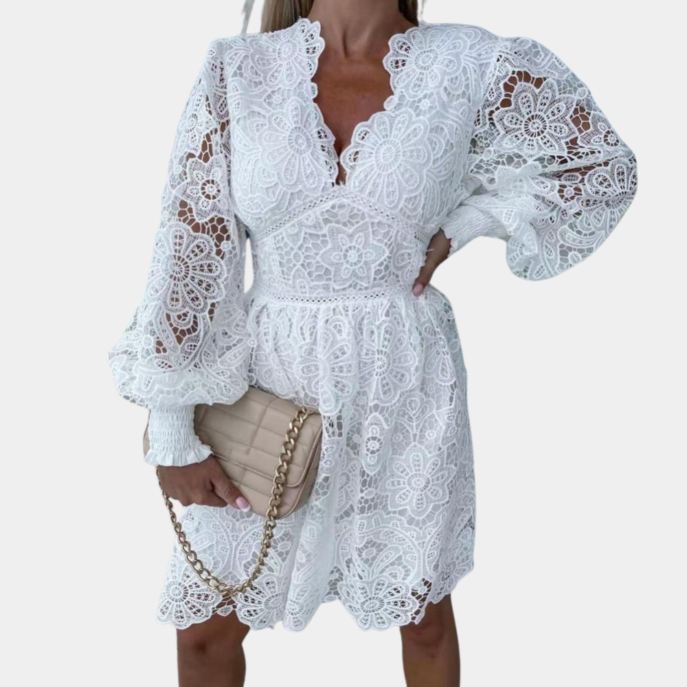 Midikleid aus Spitze für Frauen