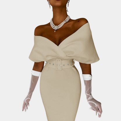 Elegantes schulterfreies Abendkleid für Frauen