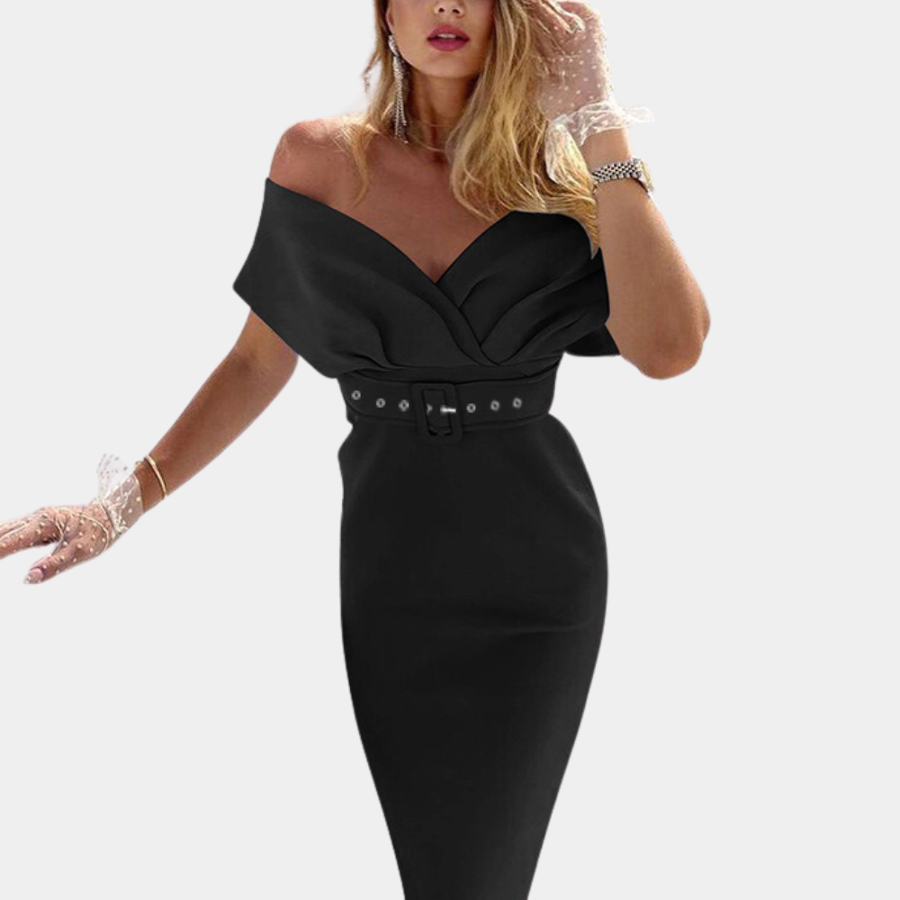 Elegantes schulterfreies Abendkleid für Frauen
