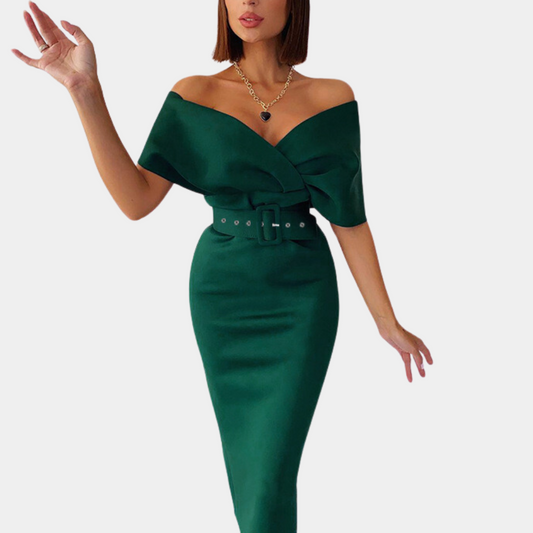 Elegantes schulterfreies Abendkleid für Frauen