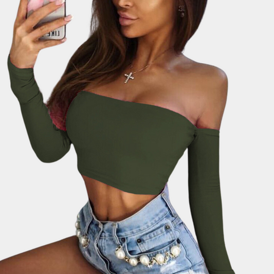 Elegantes schulterfreies Damen-Top