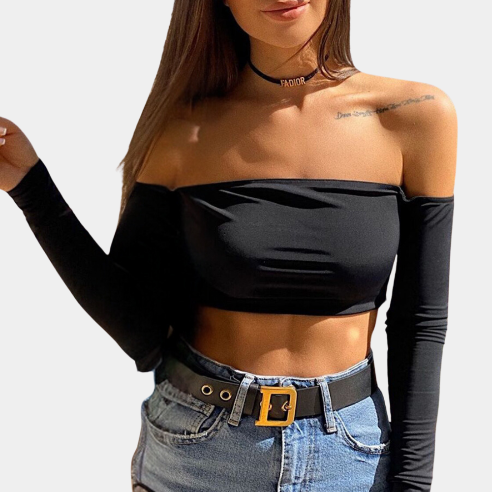 Elegantes schulterfreies Damen-Top